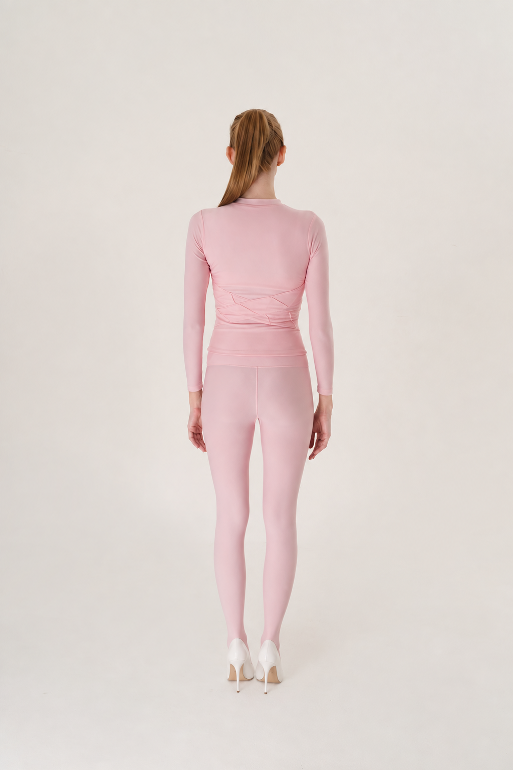 Pink Footed Leggings