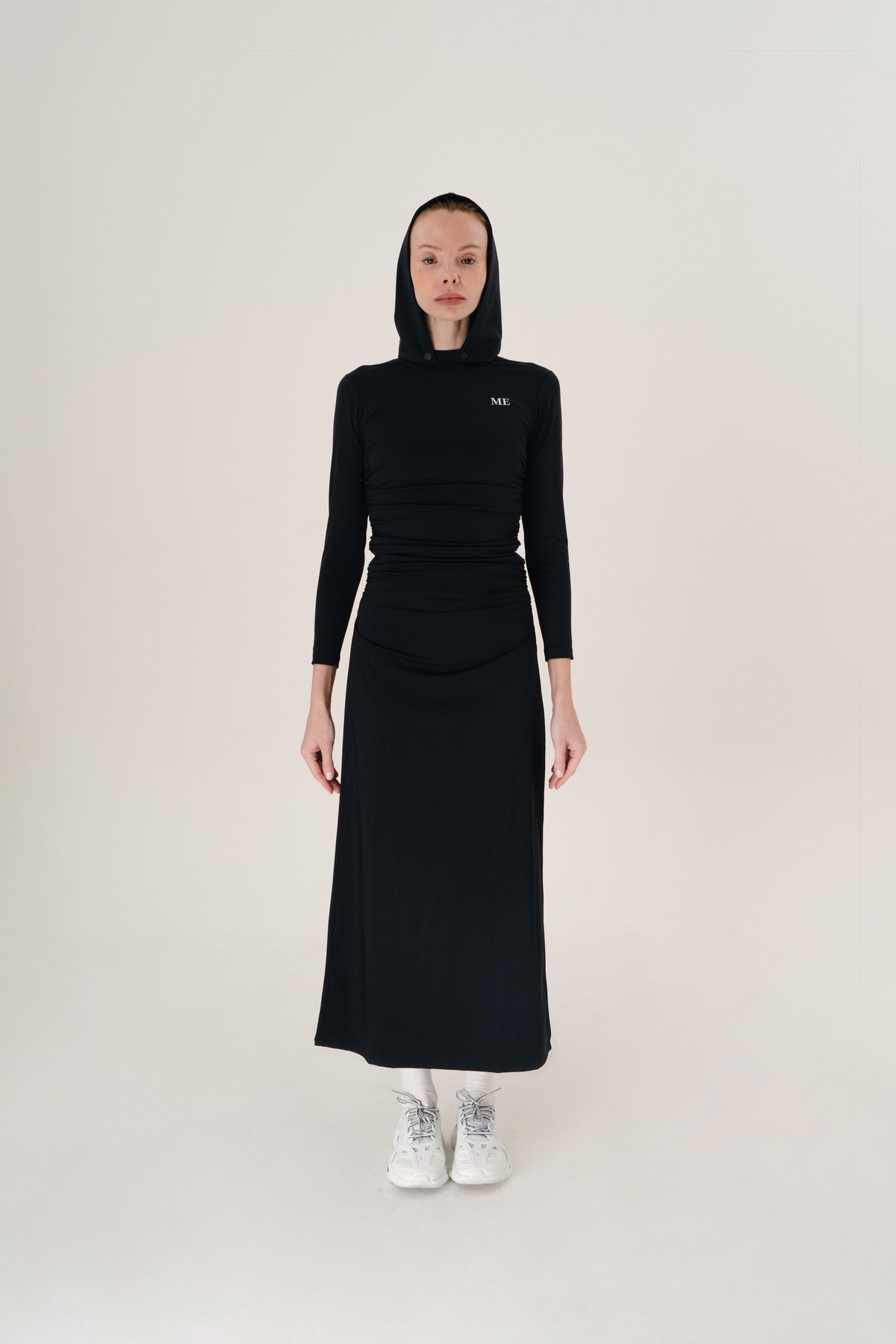 Black Hooded Dress