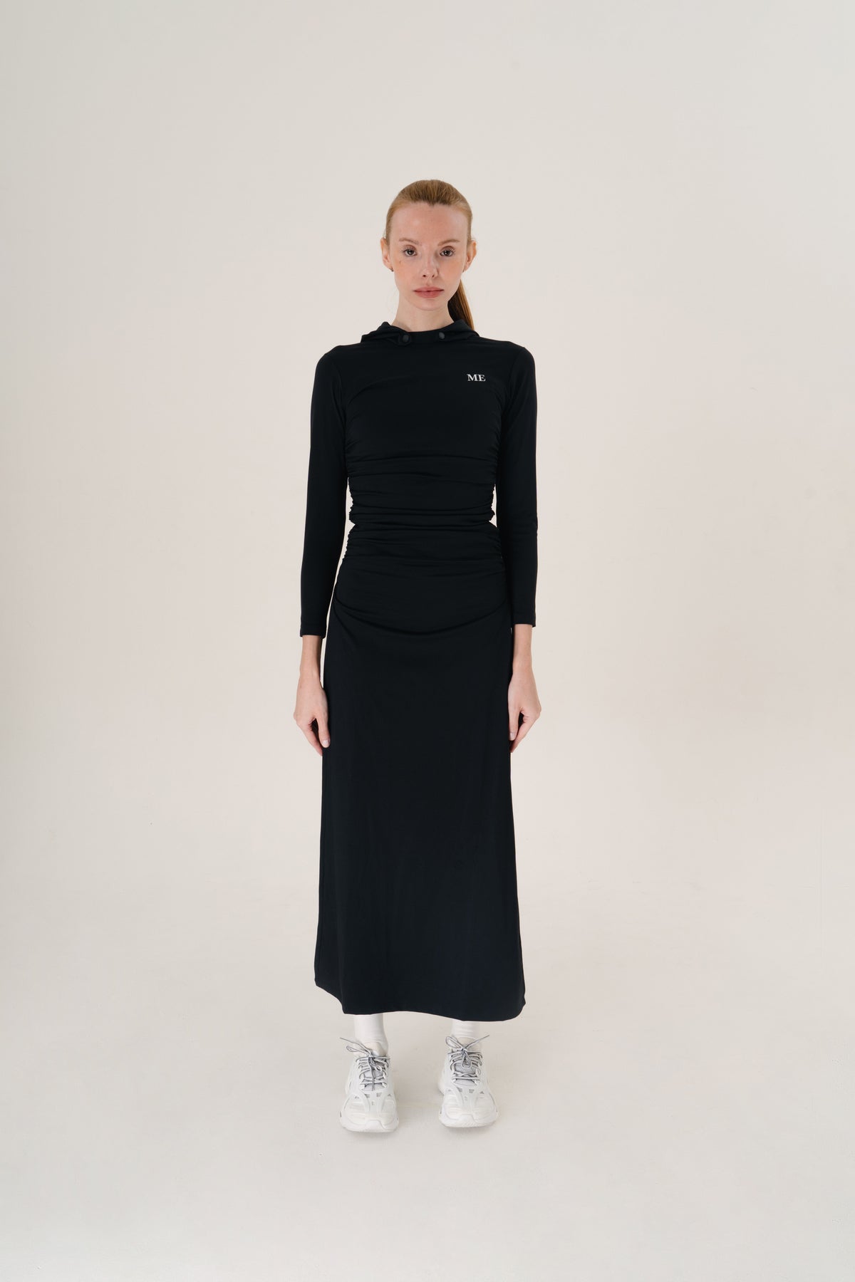 Black Hooded Dress