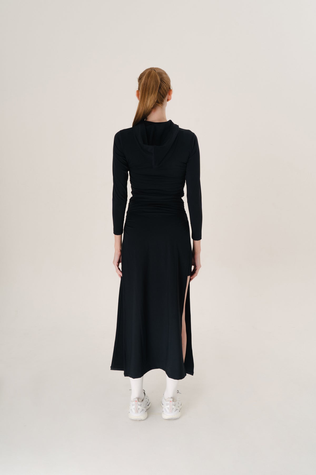 Black Hooded Dress