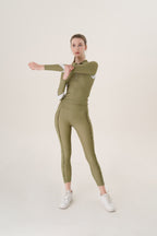 Olive High-Waisted Leggings
