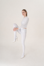 White Footed Leggings