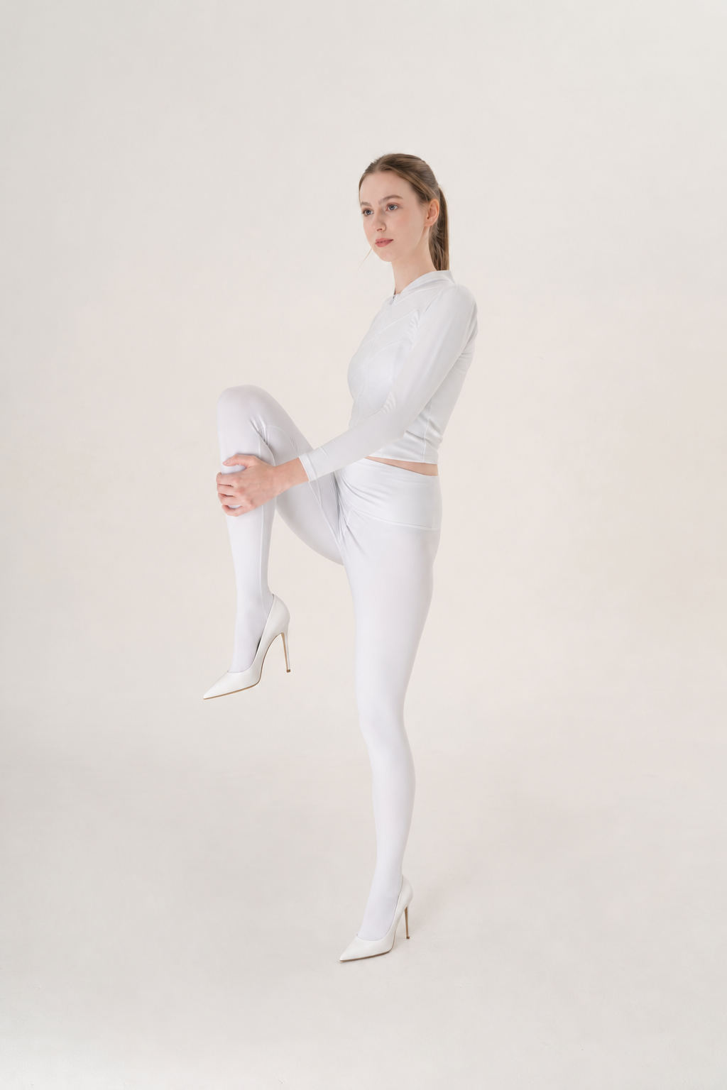 White Footed Leggings
