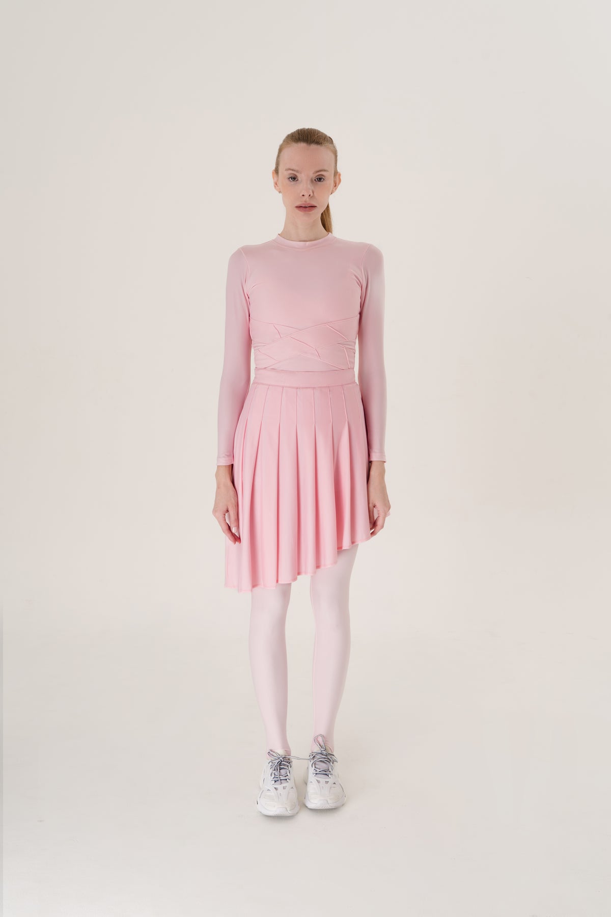 Pink Asymmetrical Skirt