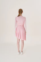 Pink Asymmetrical Skirt