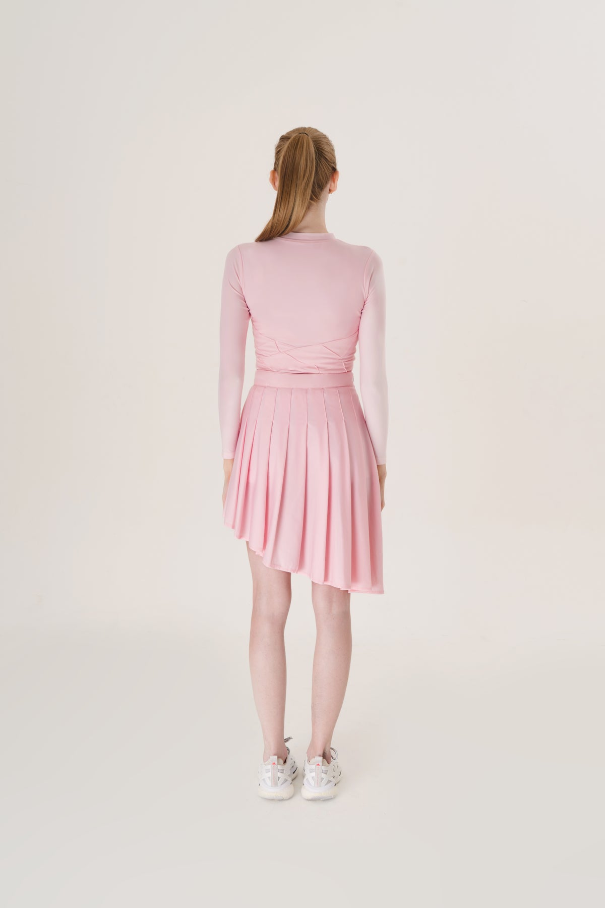 Pink Asymmetrical Skirt