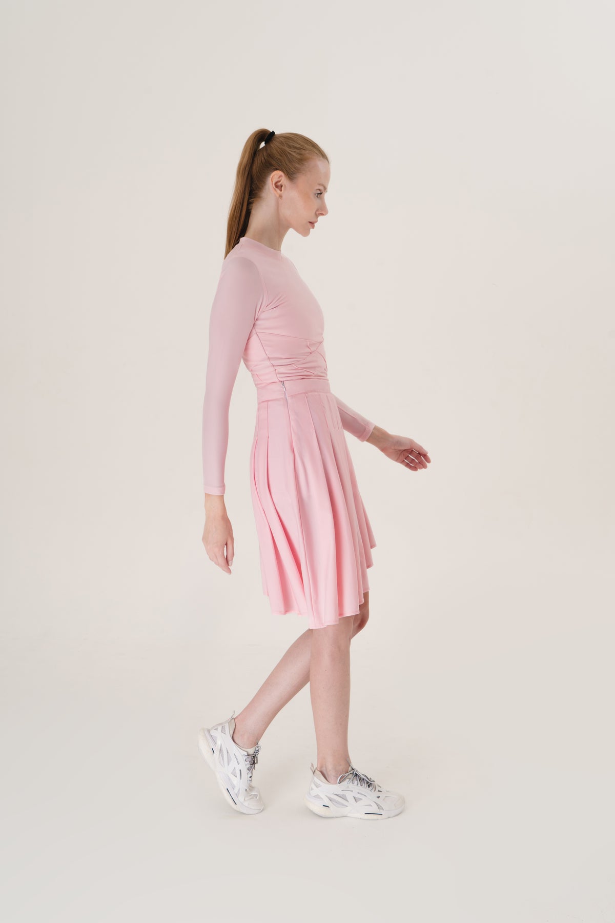 Pink Asymmetrical Skirt