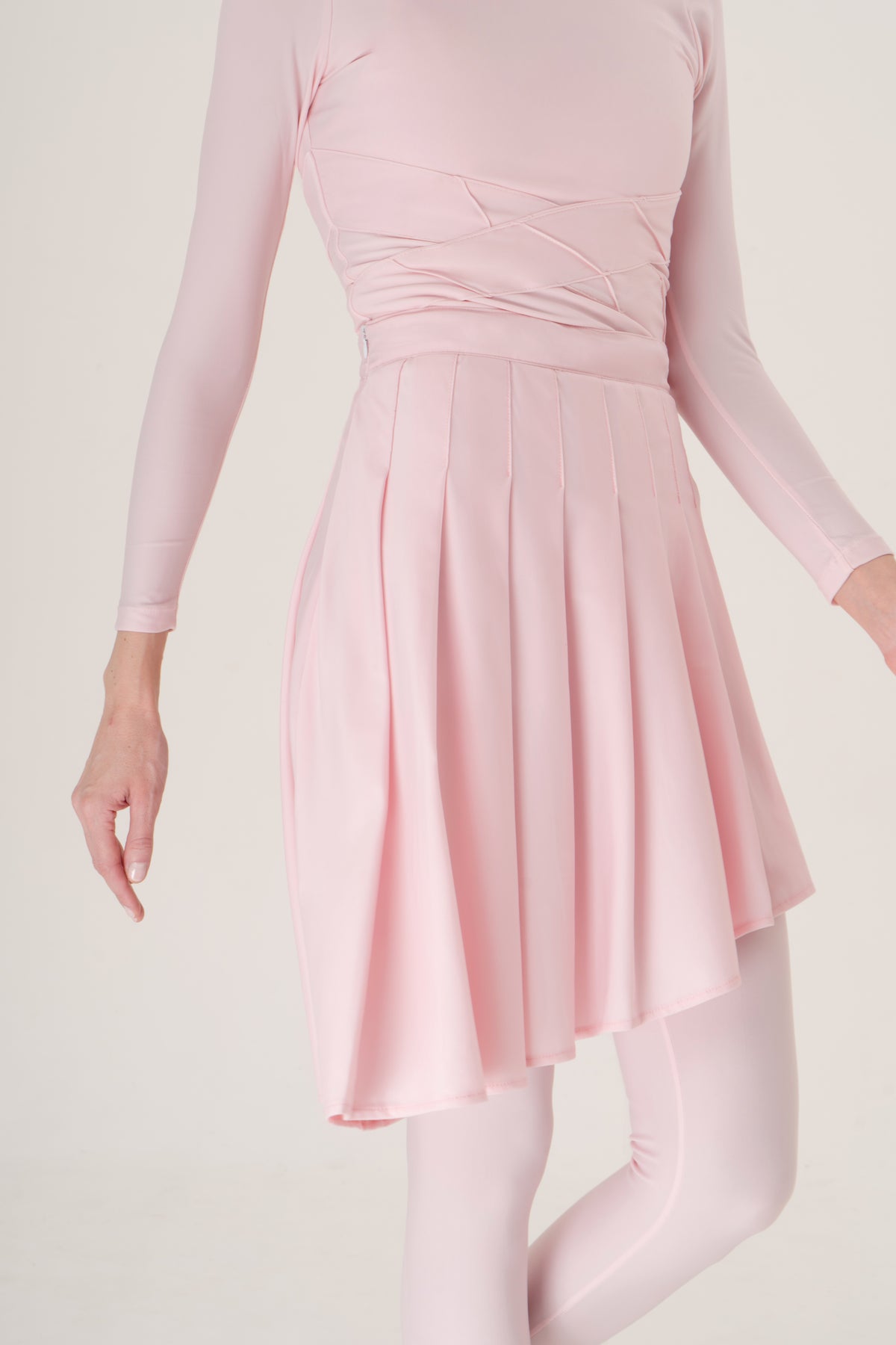 Pink Asymmetrical Skirt