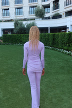 Lavender Flare Leggings
