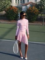 Pink Asymmetrical Skirt