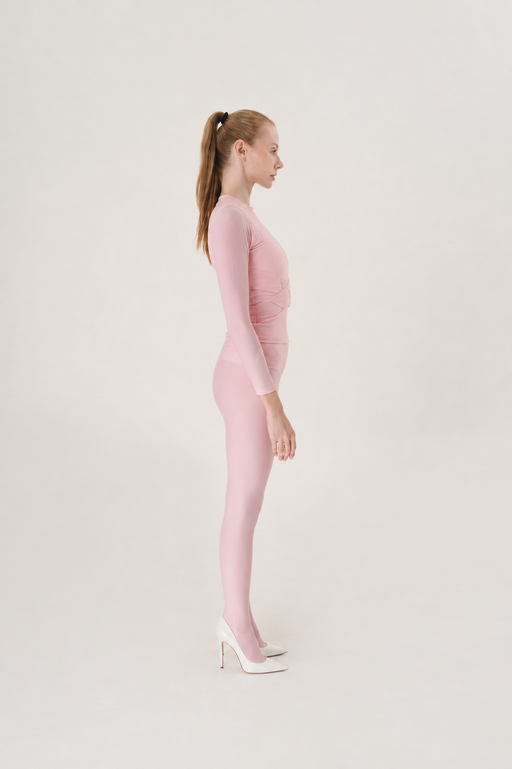 Pink Footed Leggings