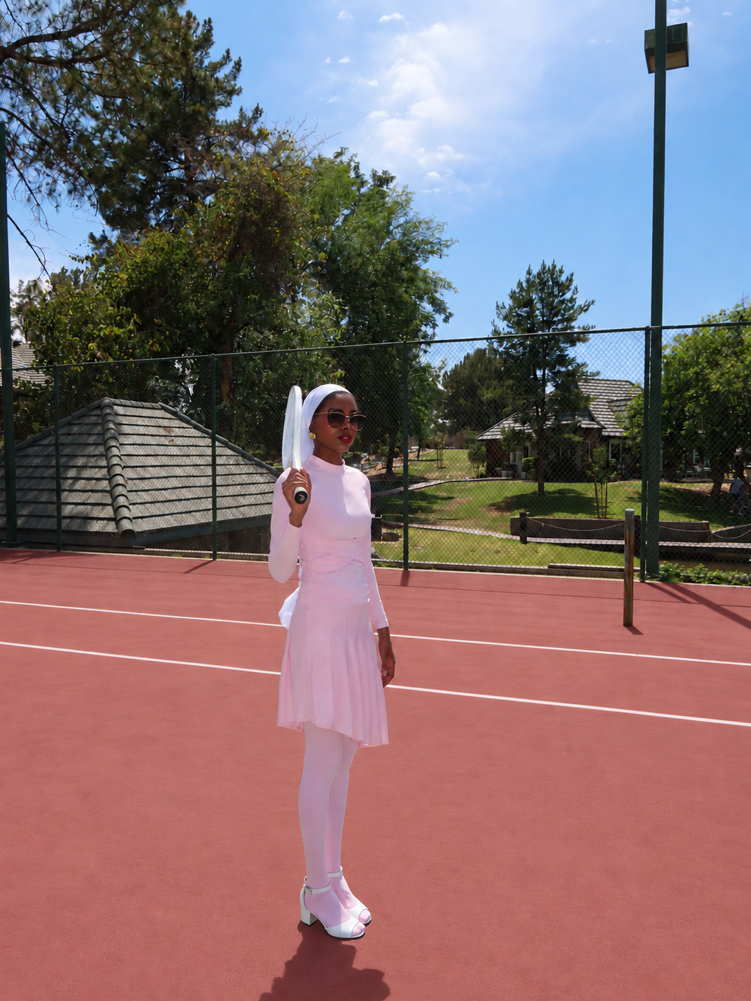 Pink Tennis Set