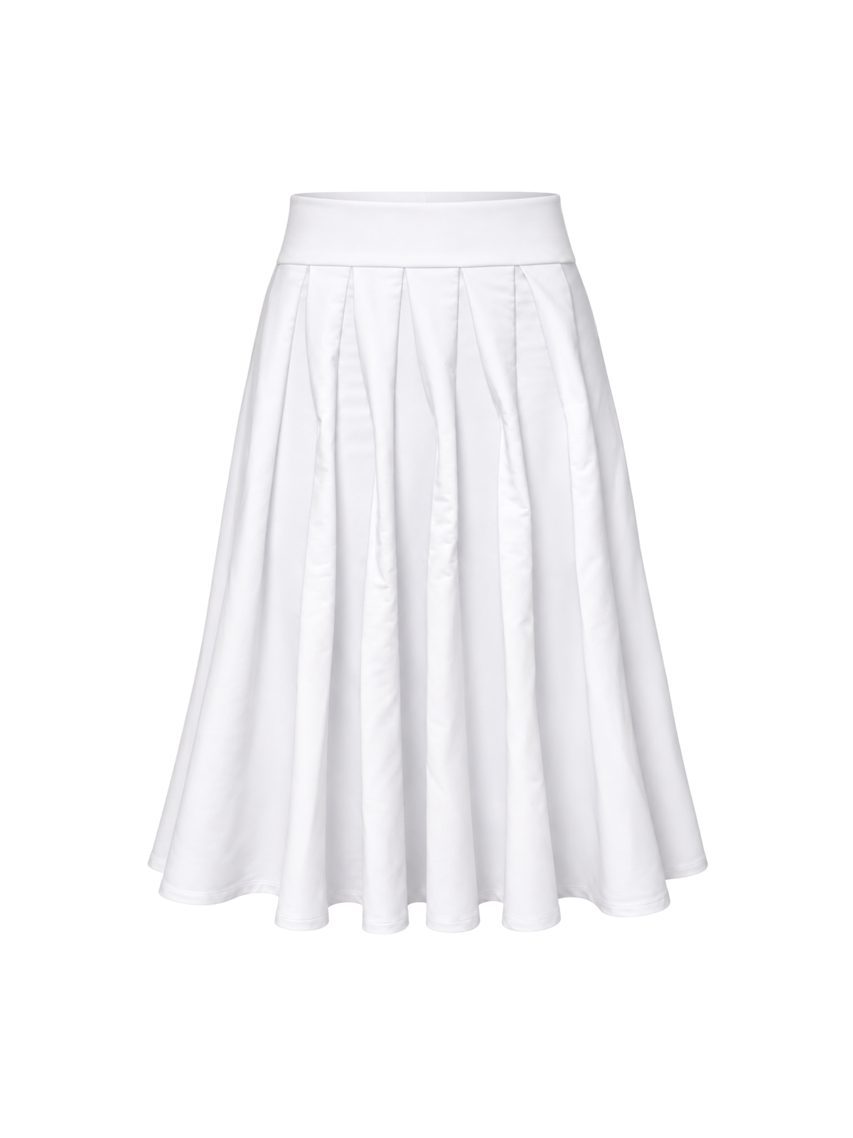 White Midi Tennis Skirt